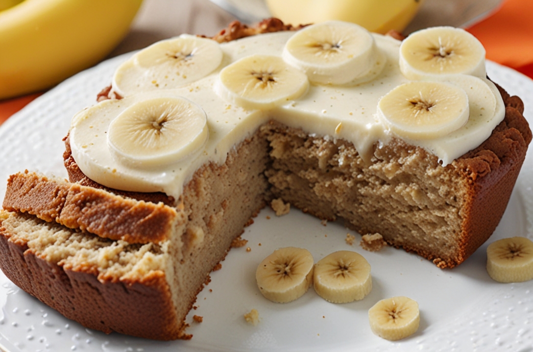 🍌🍌 Double Banana Cake – Moist & Flavorful!